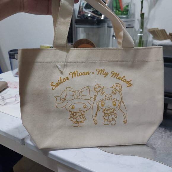 Mini Lunch Tote Bag Sailor Moon X My Melody Small Cute Practical Tote Bags - Picture 7 of 11